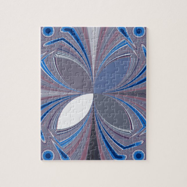 Puzzle Blue spider (Vertical)
