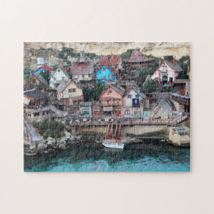 Puzzle Blue Water Village Malte.