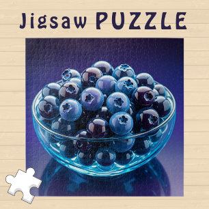Puzzle Blueberries de Chine esthétique dans le bol de ver