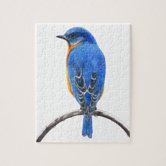 Puzzle Bluebird (Vertical)