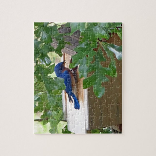 Puzzle Bluebird à la maison (Vertical)