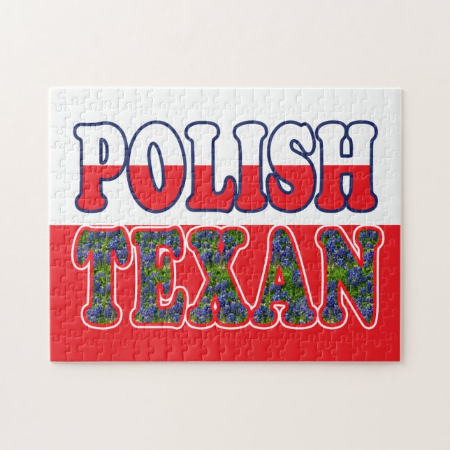 Puzzle Bluebonnets texans polonais (Horizontal)