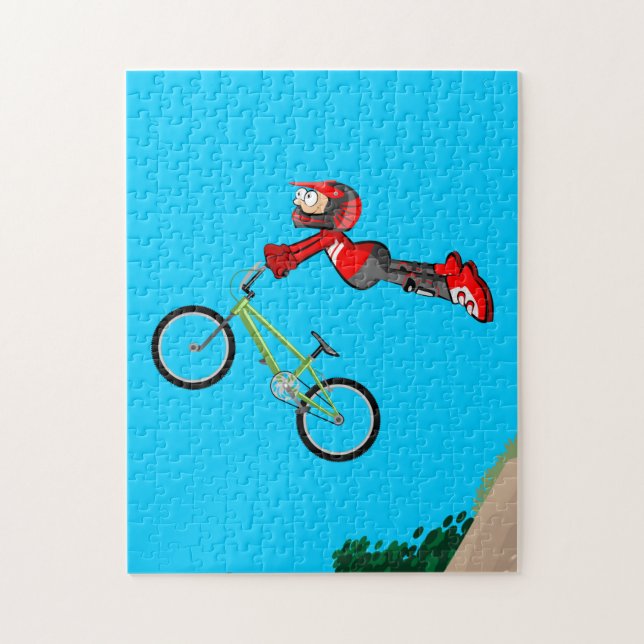 Puzzle BMX cyclisme je renforce enfant il saute au vide (Vertical)