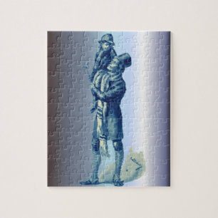 Puzzle Bob Cratchit tenant le chant de Noël minuscule de