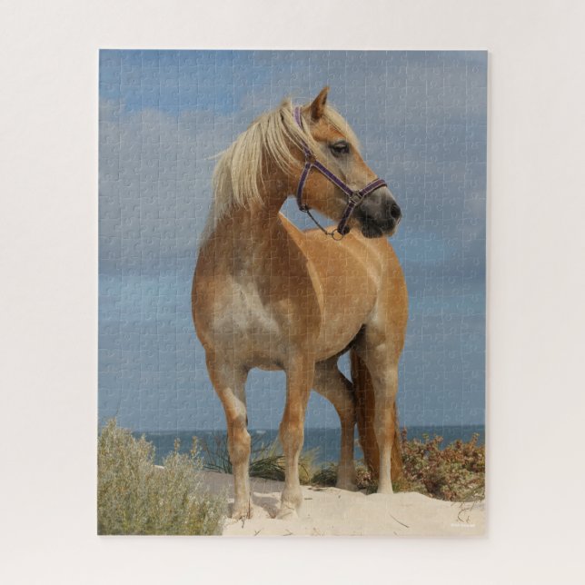 Puzzle Bob Langrish | Haflinger Debout Sur La Plage (Vertical)