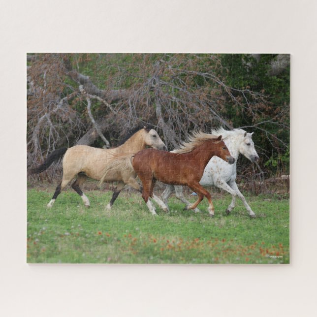 Puzzle Bob Langrish | Trois Poney Courent Ensemble (Horizontal)