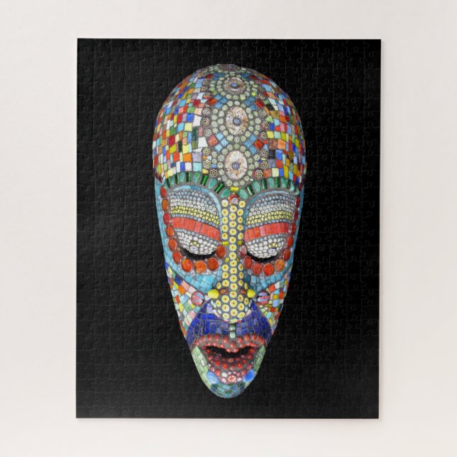 Puzzle Bob, pourquoi le long visage ? Masque mosaïque (Vertical)