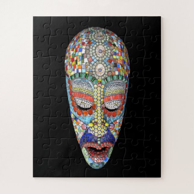 Puzzle Bob, pourquoi le long visage ? Masque mosaïque (Vertical)