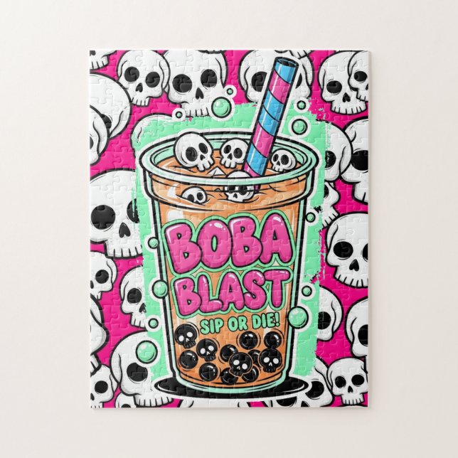 Puzzle Boba Blast – Si vous le buvez, vous mourez ! (Vertical)