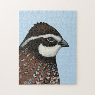 Puzzle Bobwhite Quail Head