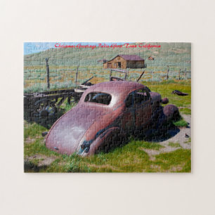 Puzzle Bodie Ville Fantôme Californie. Vœux de Noël