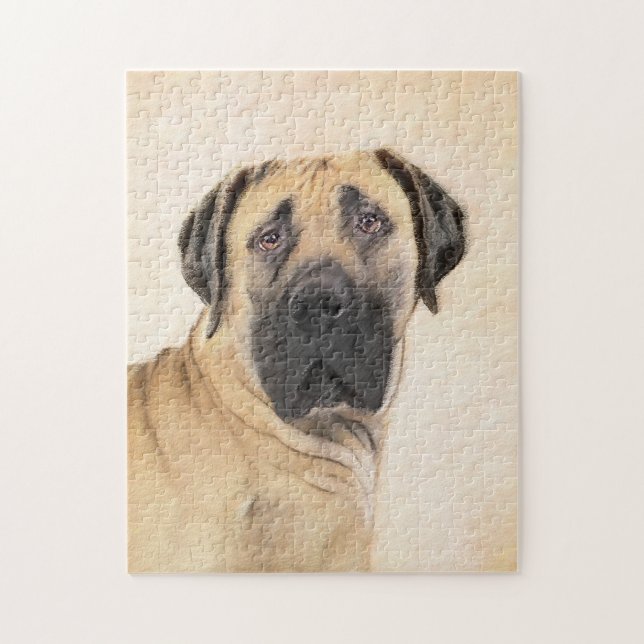 Puzzle Boerboel Peinture - Cute Original Chien Art (Vertical)