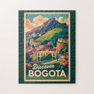 Puzzle Bogota Colombia Travel Art Vintage