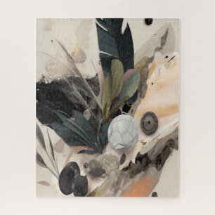 Puzzle Boho Botanical Abstrait Terre Minimaliste