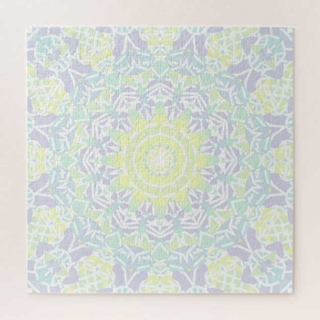 Puzzle Boho coloré géométrique complexe Hippie Mandala (Vertical)