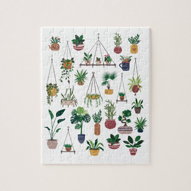 Puzzle Boho intérieur Plante extérieur Illustration Art (Vertical)