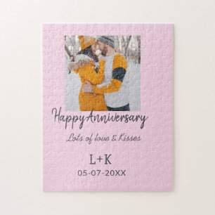 Puzzle Boho moderne heureux anniversaire ajouter nom date