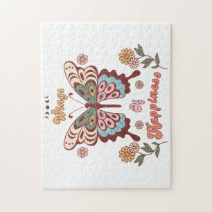 Puzzle Boho Retro Butterfly Wings