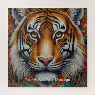 Puzzle Boho Tiger Mandala