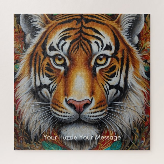 Puzzle Boho Tiger Mandala (Vertical)