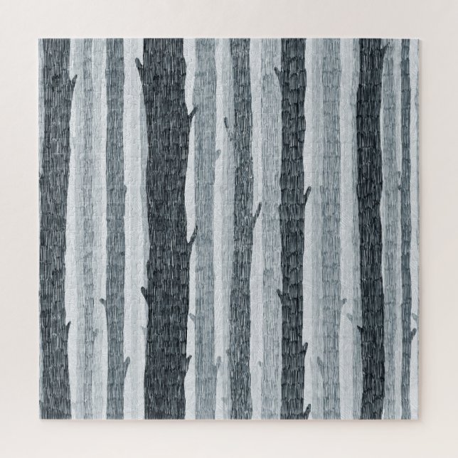 Puzzle Bois de bouleau, motif arrière - plan sans soudure (Vertical)