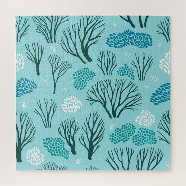 Puzzle Bois d'hiver : Vintage sans fil (Vertical)