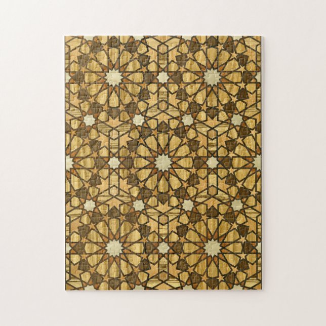 Puzzle Bois géométrique du motif 1 de mosquée de (Vertical)