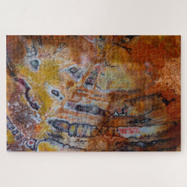 Puzzle Bois Pétrifié Brun (Horizontal)