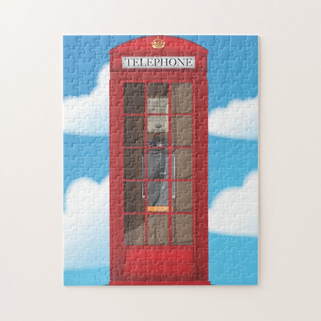 Puzzle Boîte Téléphonique Rouge (Vertical)