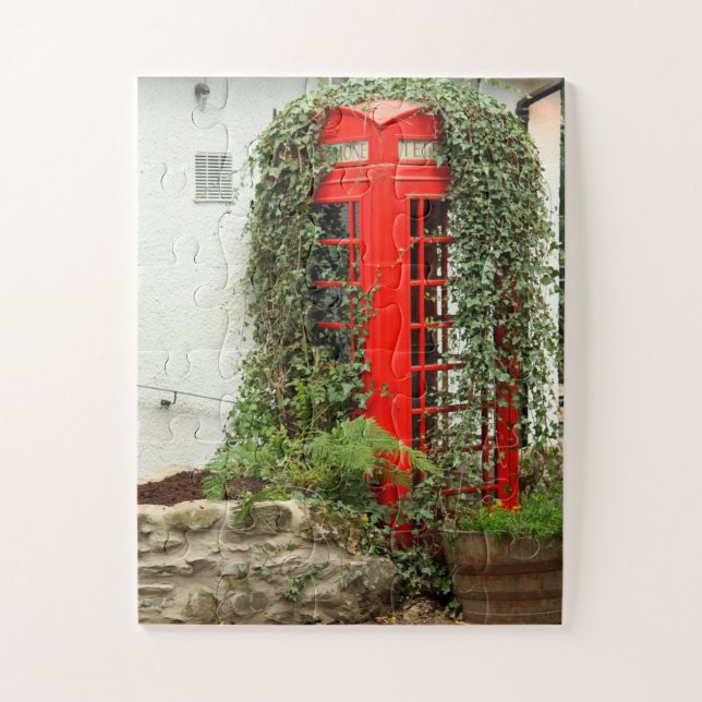 Puzzle Boîte téléphonique rouge 30-pc (Vertical)