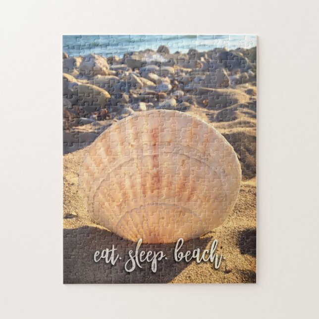 Puzzle Bold Seashell Photo Manger Sleep Beach Script élég (Vertical)