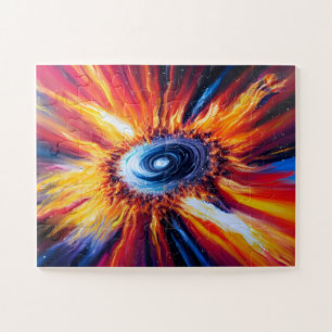 Puzzle Bombe rétro dans l'espace intérieur Voie Lactée