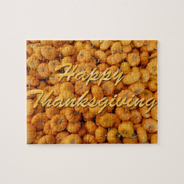Puzzle Bon thanksgiving Citrouille (Horizontal)