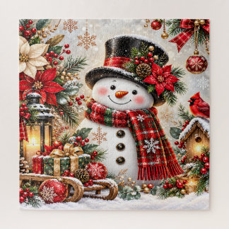 Puzzle Bonhomme de Neige de Noël