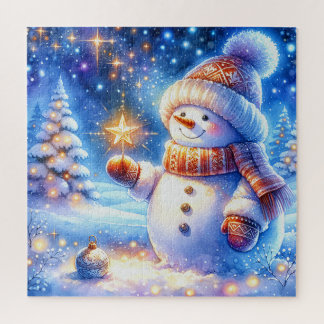 Puzzle Bonhomme de Neige de Noël