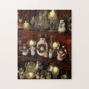 Puzzle Bonhomme de neige de Noël FUN Photo