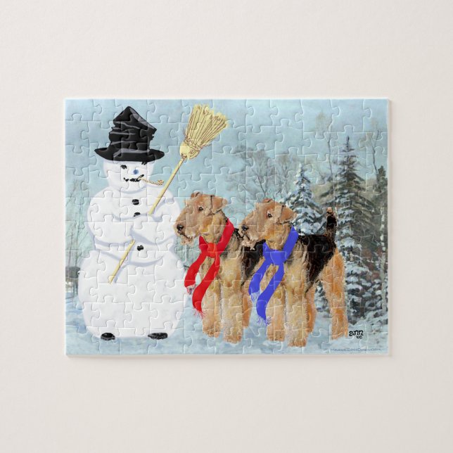 Puzzle Bonhomme de neige magique (Horizontal)