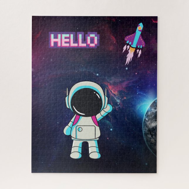 Puzzle "Bonjour de l'espace" (Vertical)