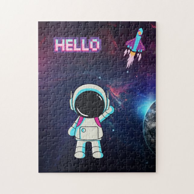 Puzzle "Bonjour de l'espace" (Vertical)