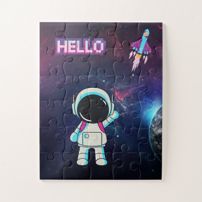 Puzzle "Bonjour de l'espace" (Vertical)