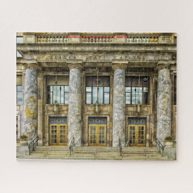 Puzzle Bonjour Noël Alaska Juneau (Horizontal)