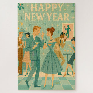 Puzzle Bonne année Mid Century La danse du Martini