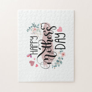 Puzzle Bonne fête des mères 2025 mignonne florale pour le