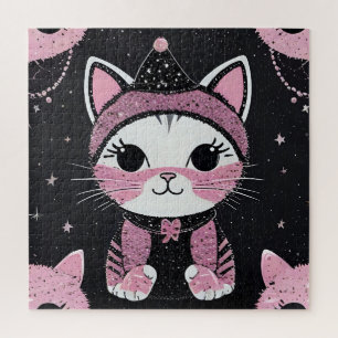 Puzzle Bonne fête du Nouvel An - Chat déguisé