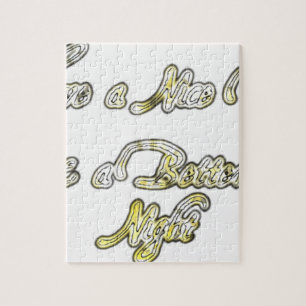 Puzzle Bonne journée et une meilleure soirée Citation d'a