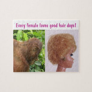 Puzzle Bonnes plaisanteries de jour de cheveux