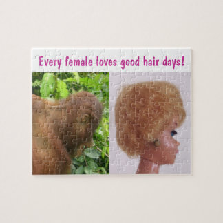 Puzzle Bonnes plaisanteries de jour de cheveux