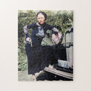 Puzzle Bonnie Parker Fumer Un Cigar 1933 Couleur Redux