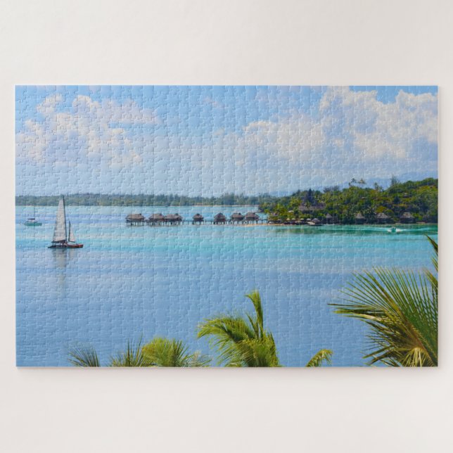 Puzzle Bora Bora Paradise, Bungalow Dreams (Horizontal)