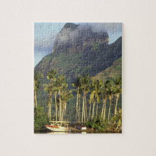 Puzzle Bora Bora, scène du front de mer en Polynésie fr